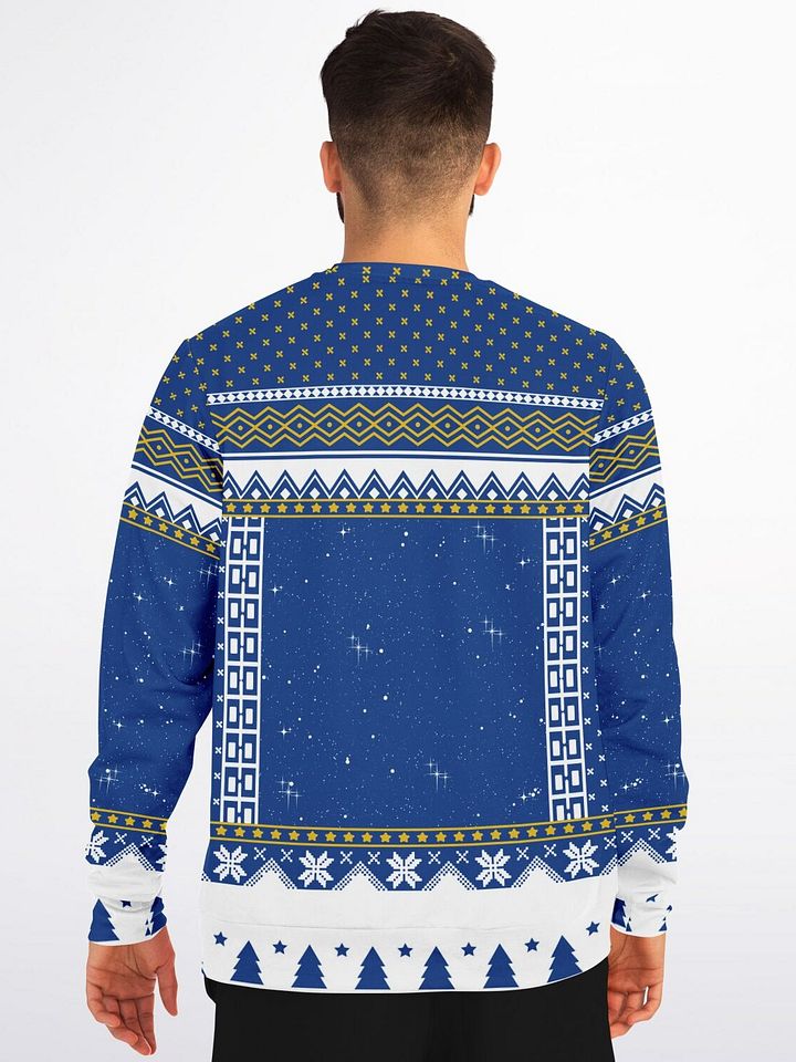 Festive North Pole Snow Globe Ugly Christmas Sweatshirt - Cozy Holiday Apparel product image (2)