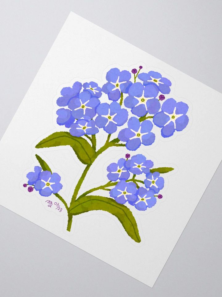 Forget me not Flower Sticker product image (2)
