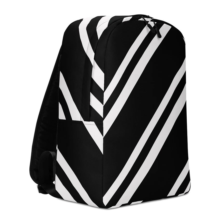 Striped Noir Minimalist Backpack product image (13)