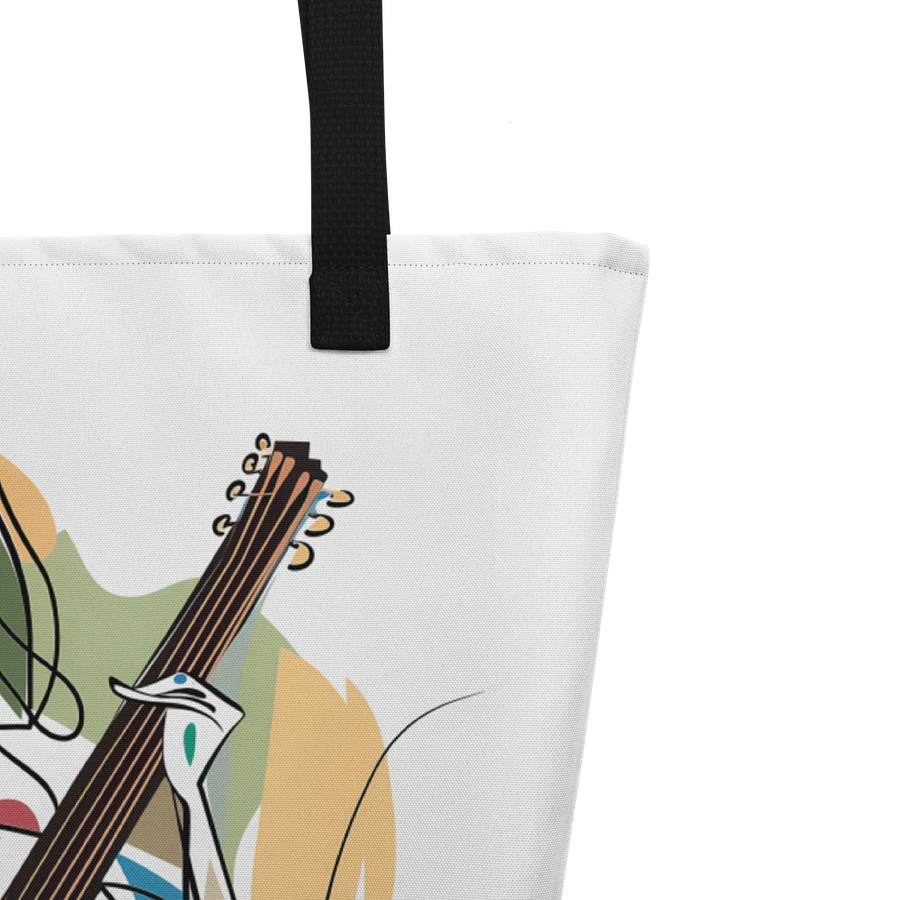 Tote Bag: Music Lover Guitarist Musician Minimalist Abstract Art Design product image (5)