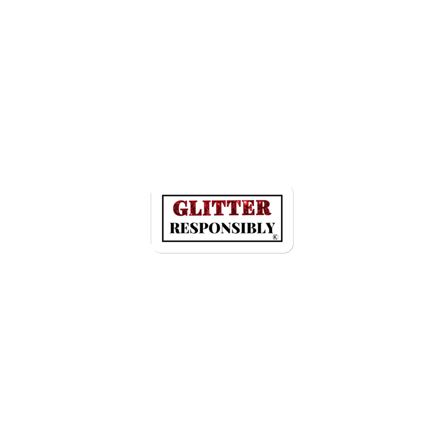 Glitter Responsibly Die-Cut Magnets product image (1)