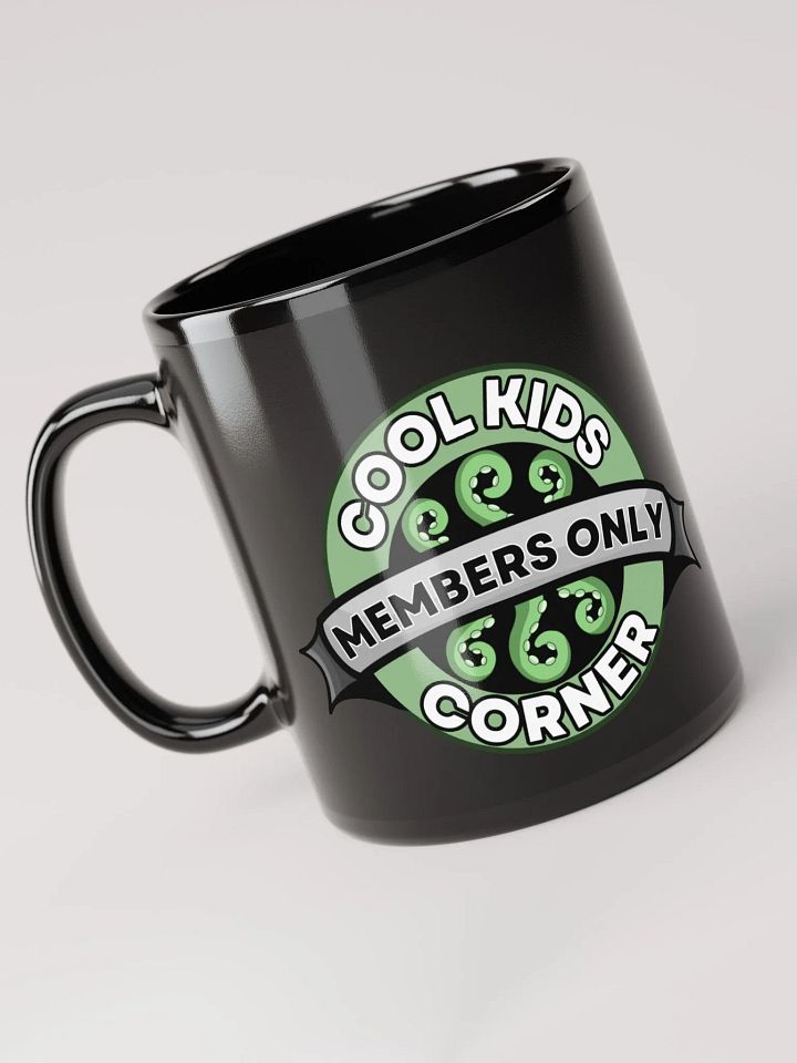 Cool Kids Corner Black Glossy Mug product image (2)