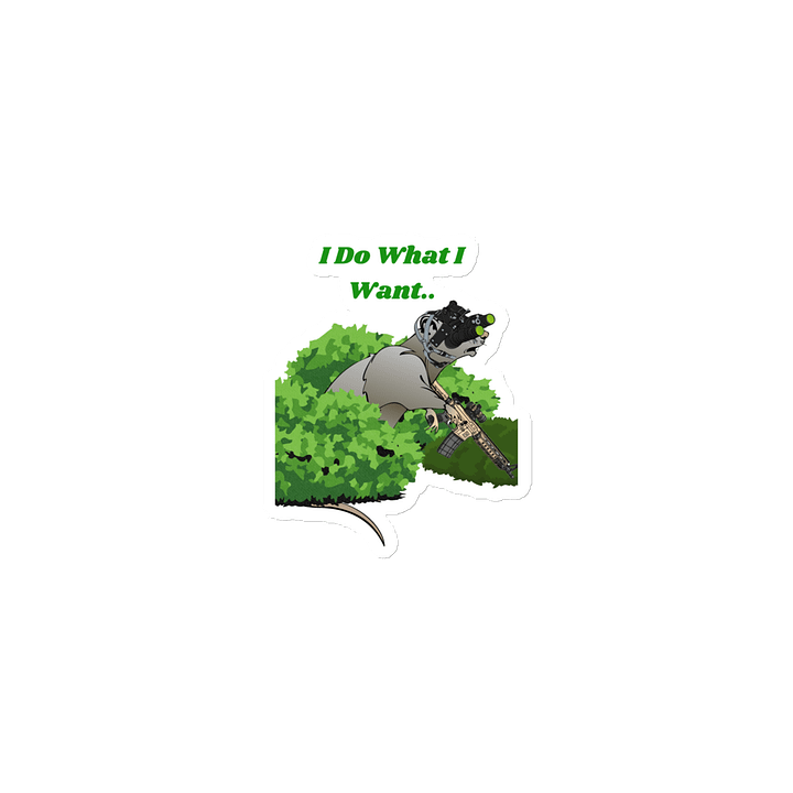 Night Ops Ratty Die-Cut Magnet product image (1)