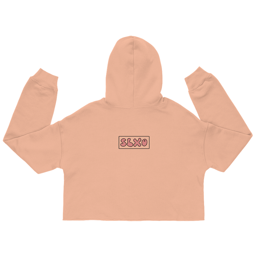 Evil Is More Fun Crop Hoodie - Peach product image (2)