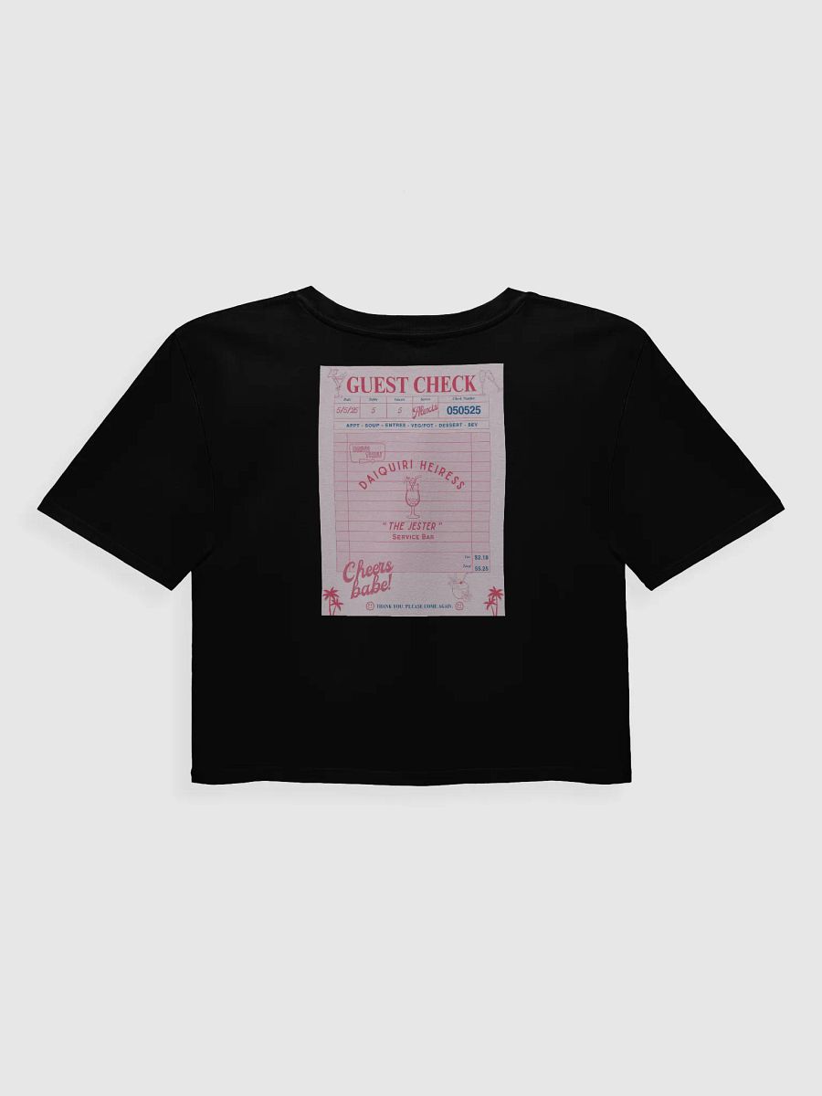 CHECK PLEASE! DAIQUIRI CROP - BLACK product image (2)