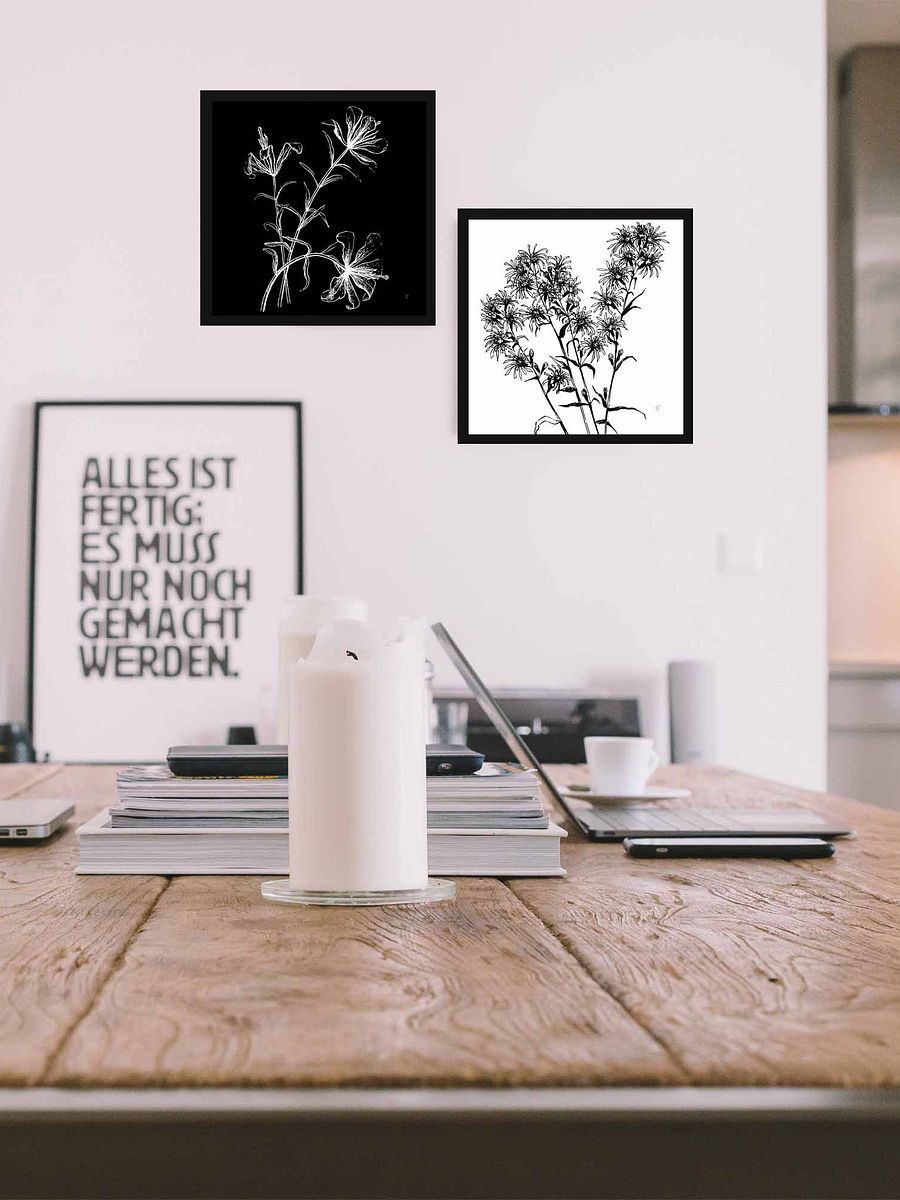 Spiky Botanical Beauty Canvas - Bouquet Flowers product image (100)