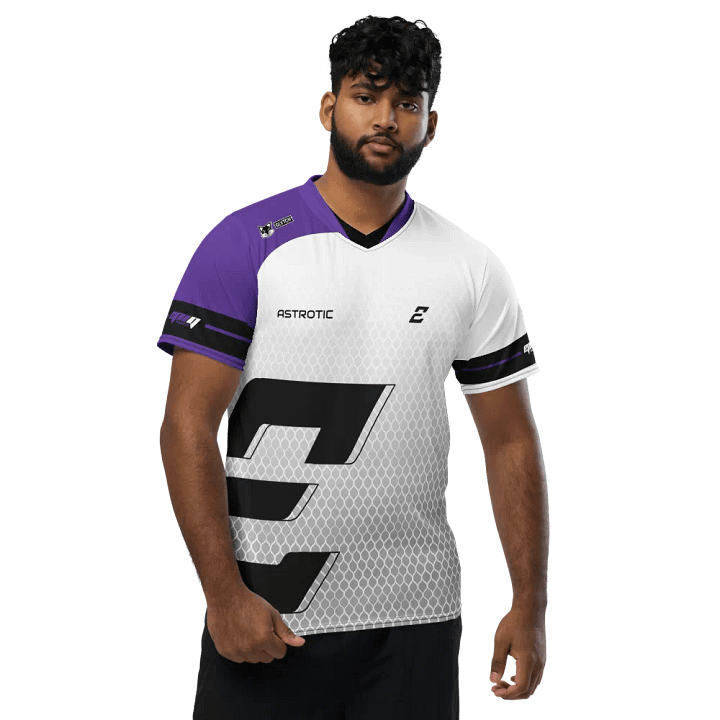 White "Astrotic" Elite Pro Jersey - EpiQ Purple product image (1)