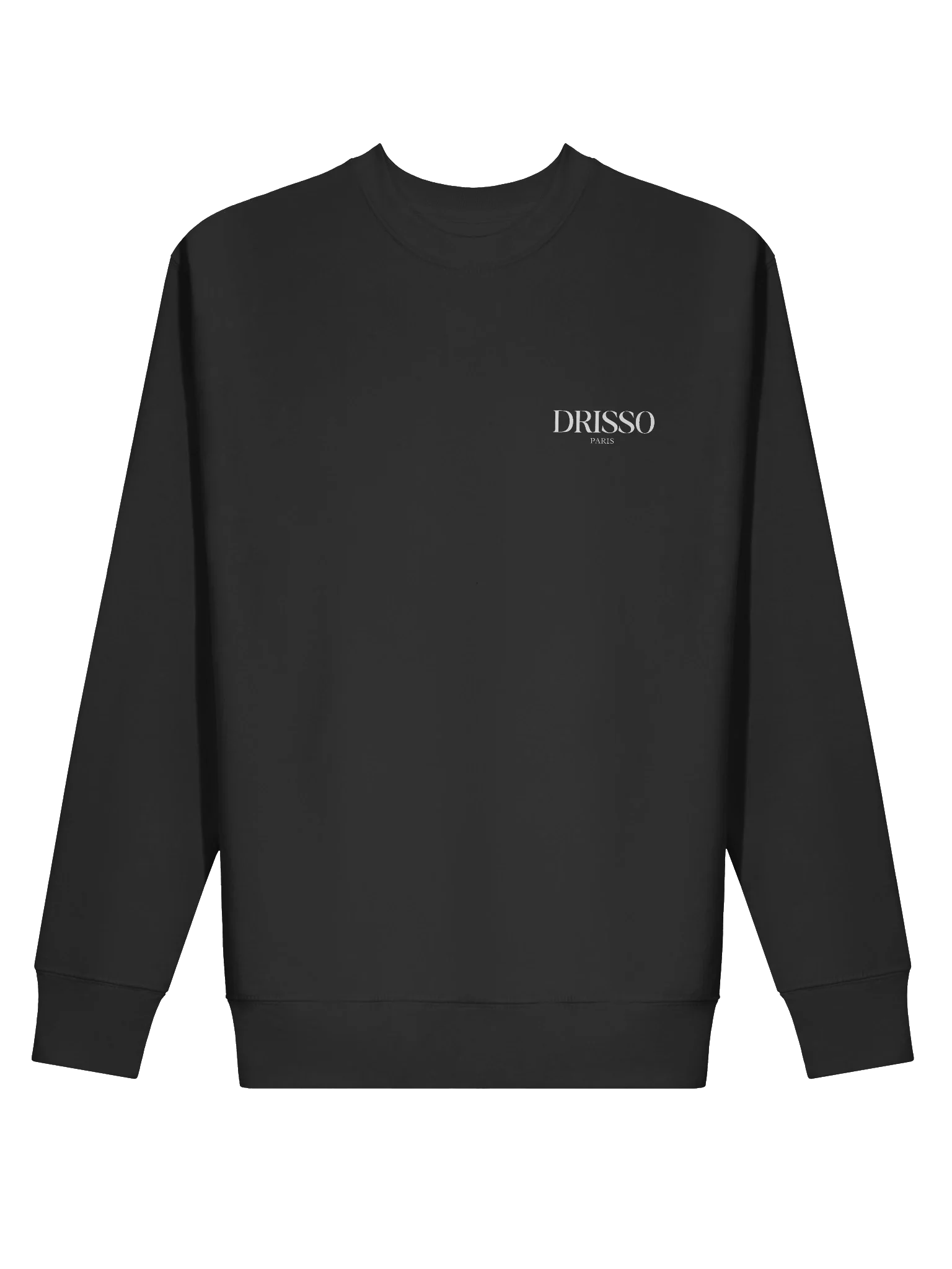 Drisso Paris™ Black Cotton Heritage Premium Sweatshirt product image (2)