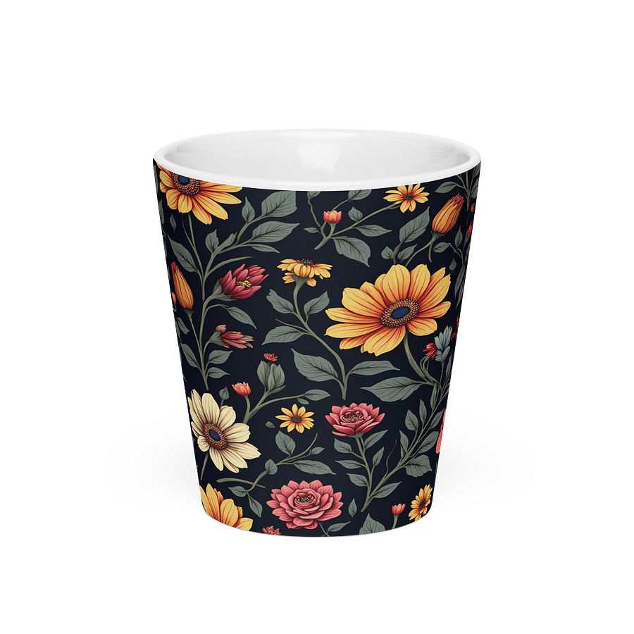 Floral Latte Mug – Elegant Ceramic Coffee Cup for Kitchen & Entertaining product image (3)