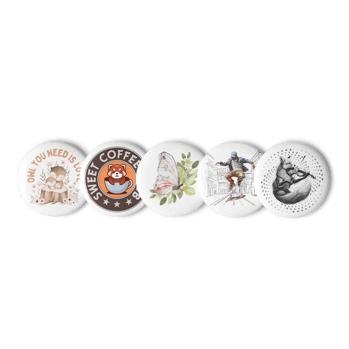 Owl You Need is Love Pin Button Set product image (1)