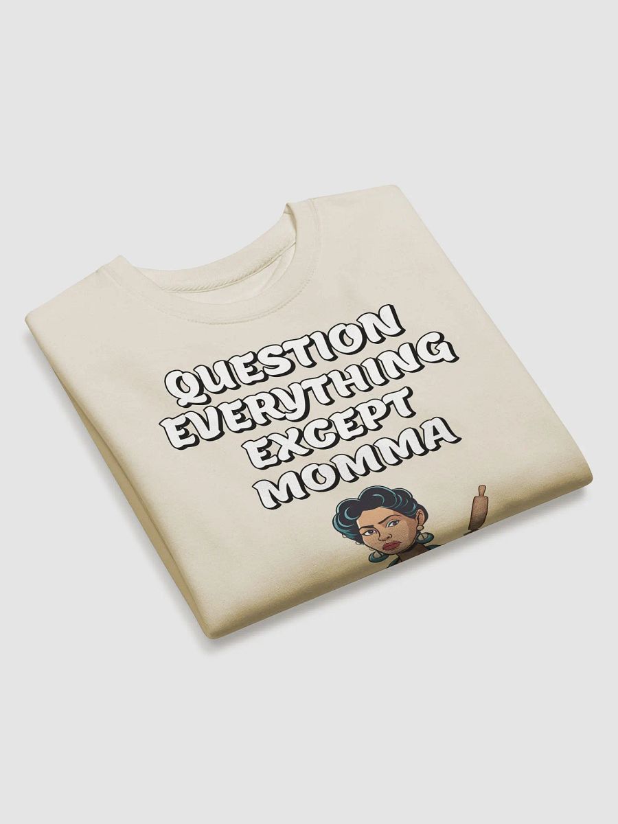 Question Everything Except Momma Funny Sweatshirt product image (17)