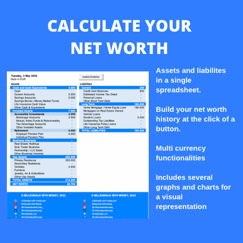 Expat & Global Investor Net Worth Tracker With Graphs and Historic Tracker product image (1)