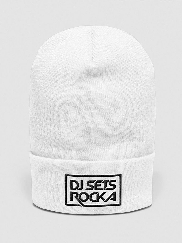 DJSETSROCKA White Beanie product image (1)