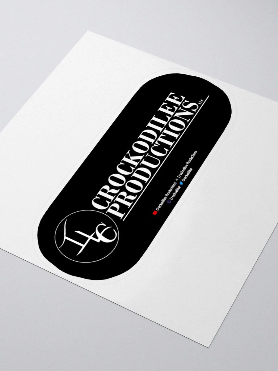 Crockodilee Productions Logo w Socials Sticker product image (7)