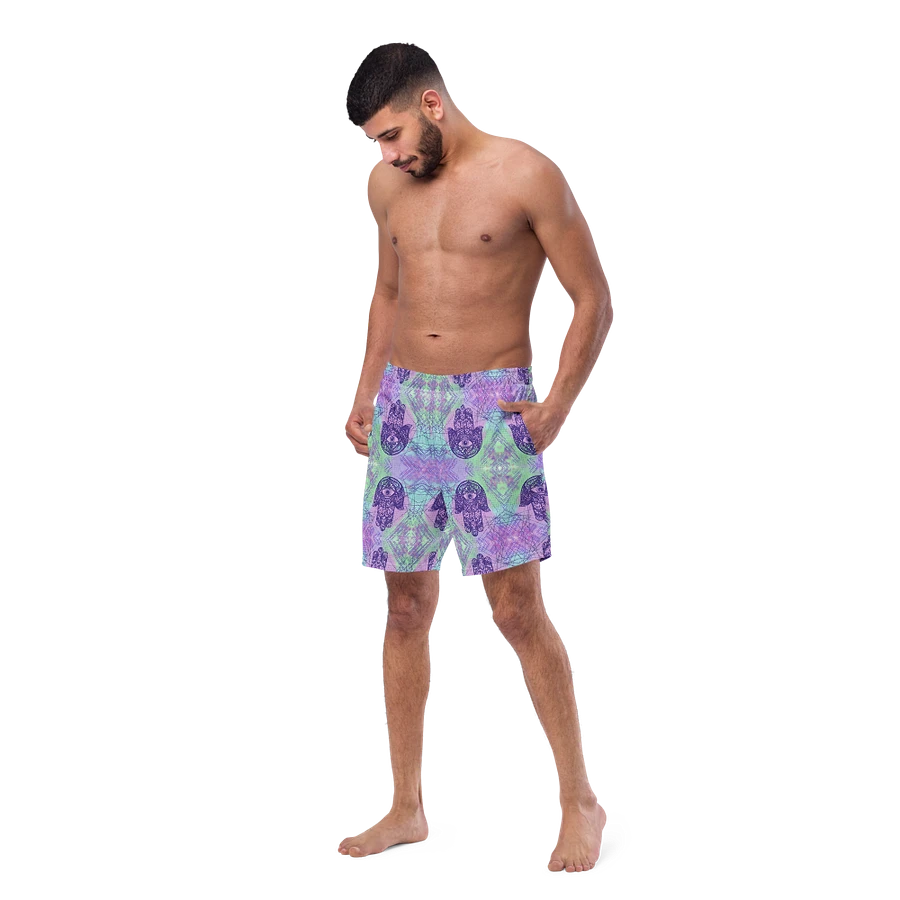 Mens Multicoloured Hamsa Hand Swim Shorts product image (8)