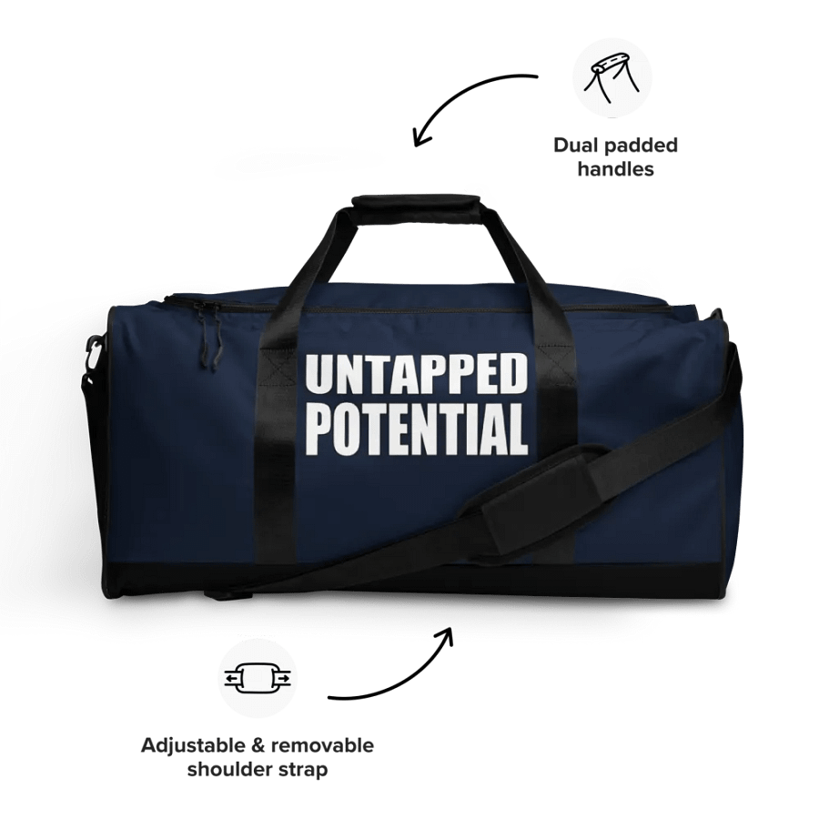 Untapped Potential Navy Blue Duffle Bag product image (9)