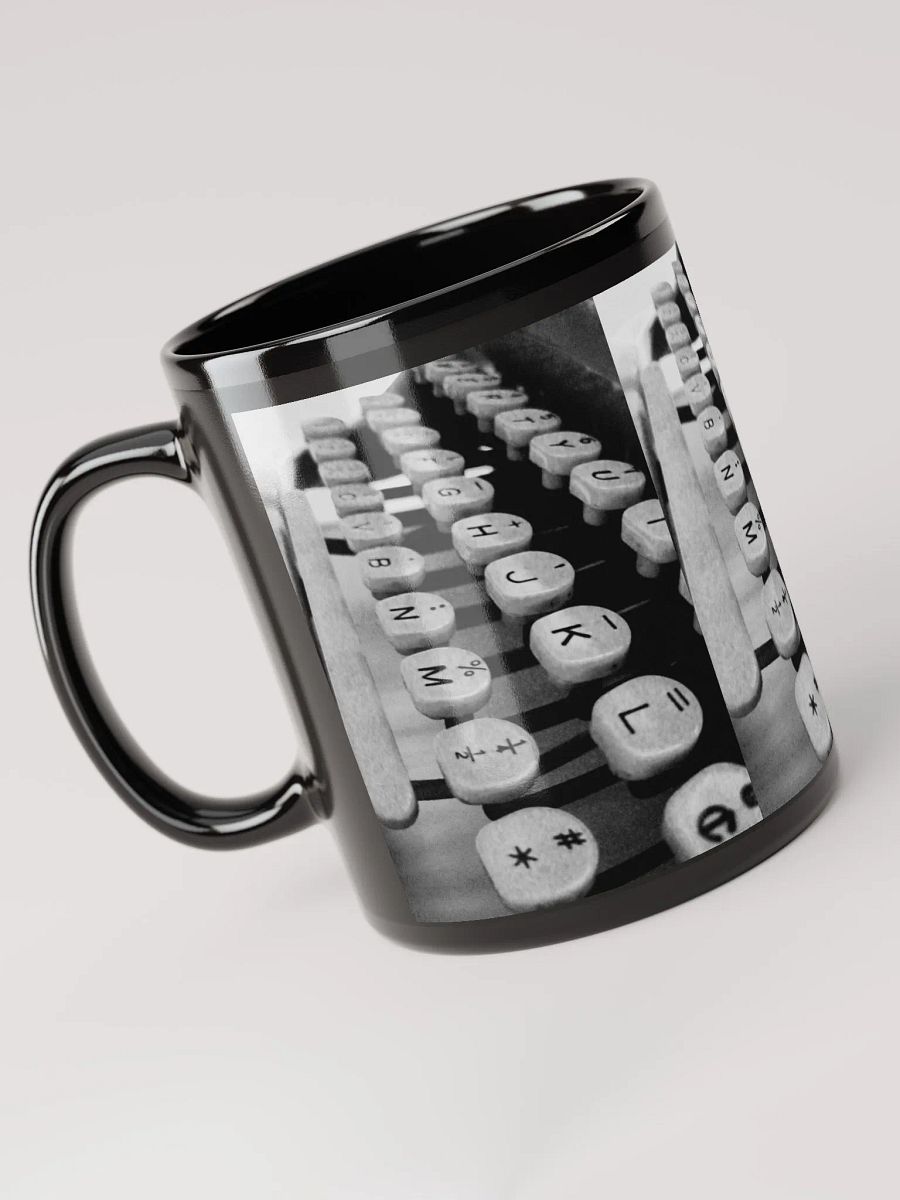 Typewriter Keys - Black & White - Mug product image (3)