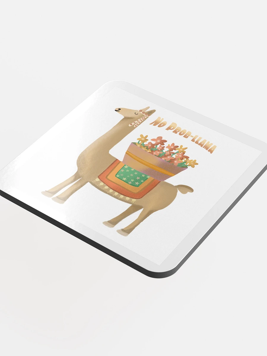 No Prob Llama with Flowers Coaster product image (4)