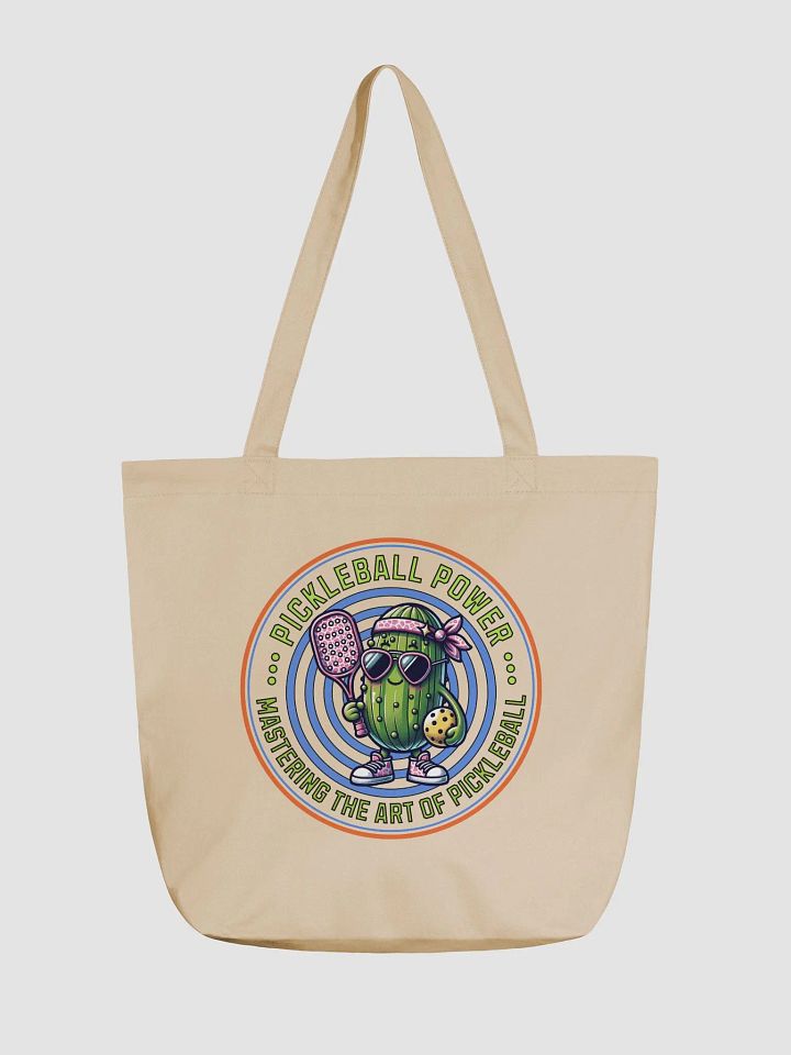 Pickleball Power Mastering The Art Of Pickleball Organic Cotton Tote Bag product image (5)