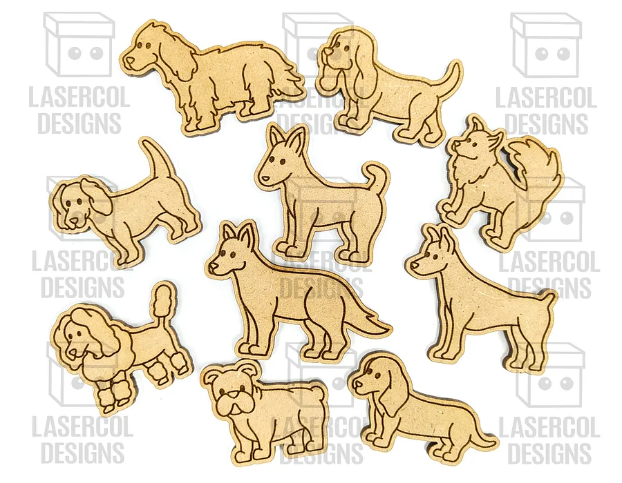 Dogs Paint Kit DIY Cut Outs - Laser Cut Files product image (3)