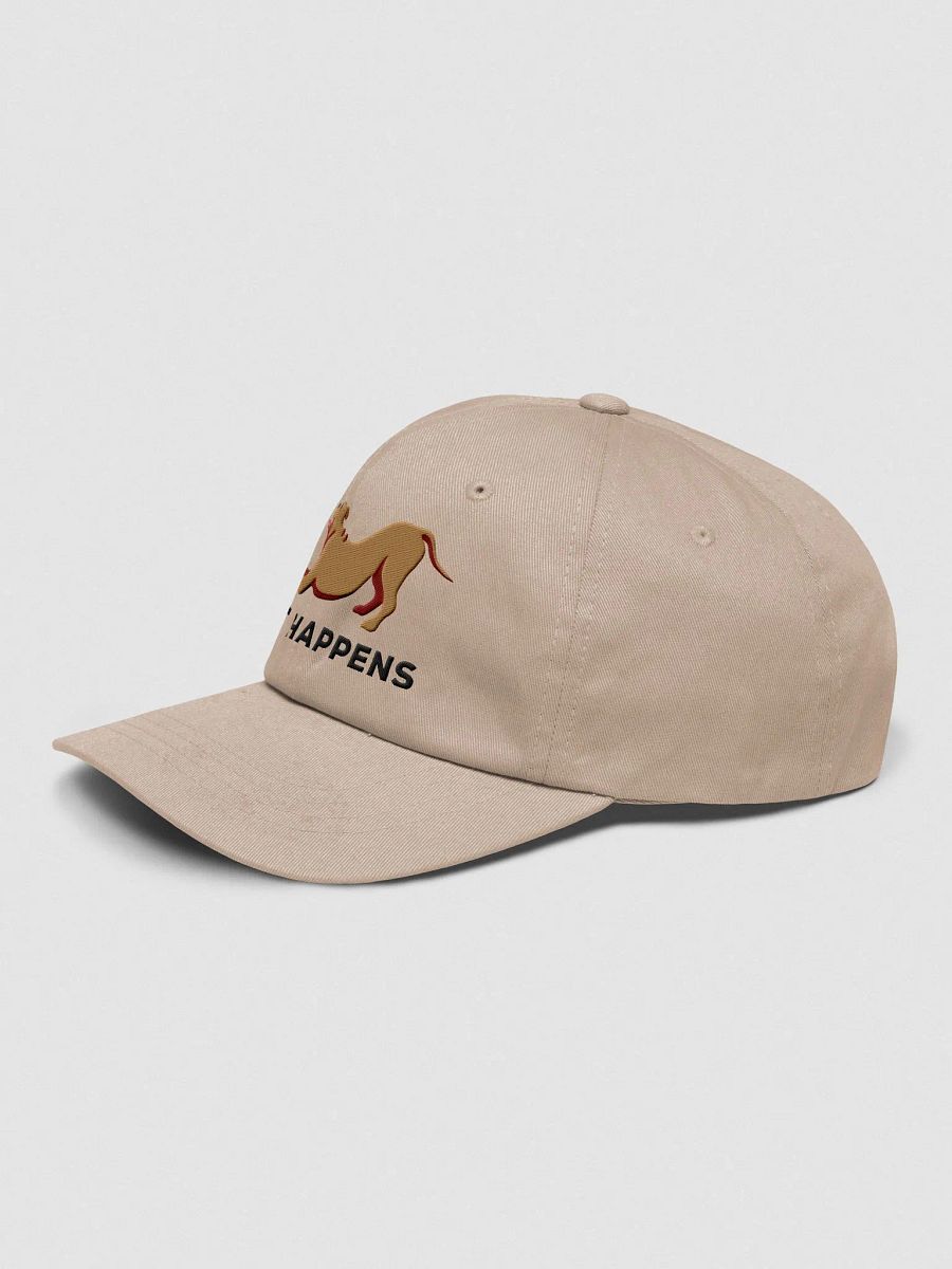 Pitt Happens Classic Dad Hat(Embroidered) of a Pitbull Terrier(Tan) product image (31)