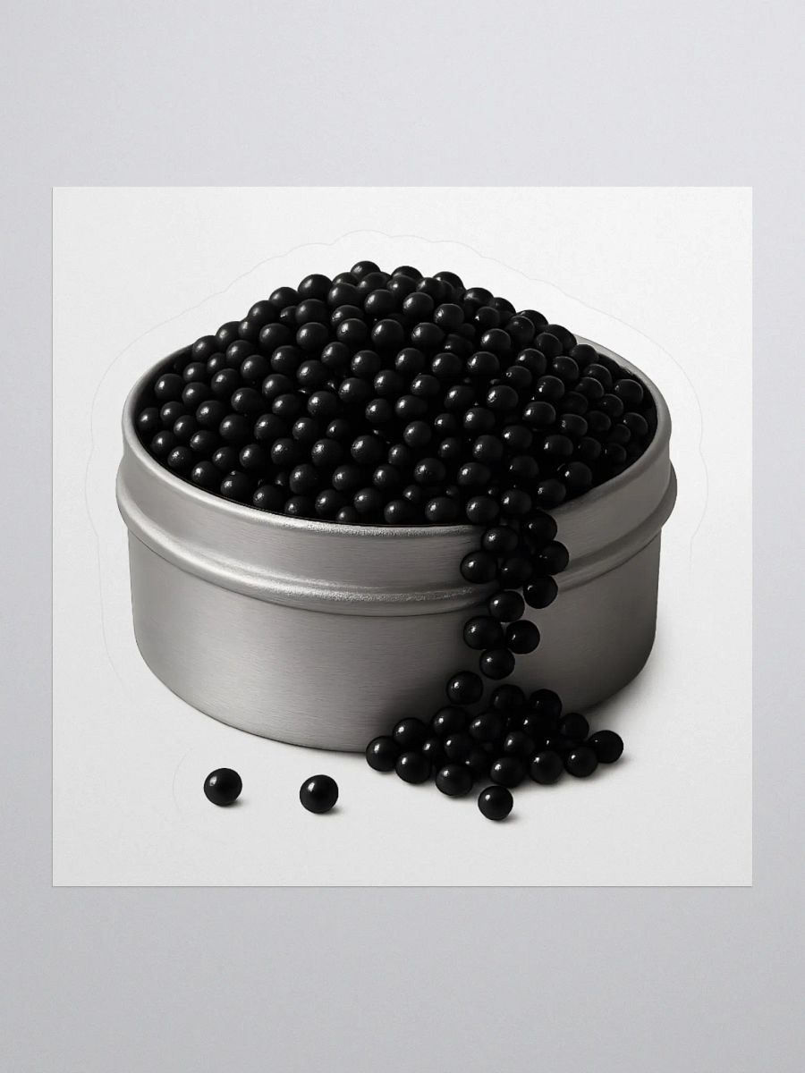 Caviar Black Matte Sticker product image (1)