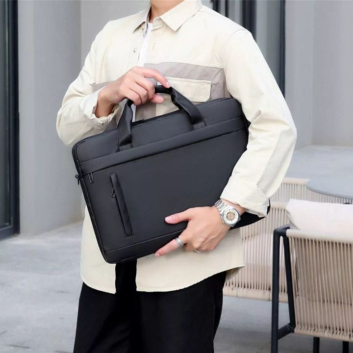 Leather Laptop Bag Business Office Handbag New Briefcase Bag Men product image (1)