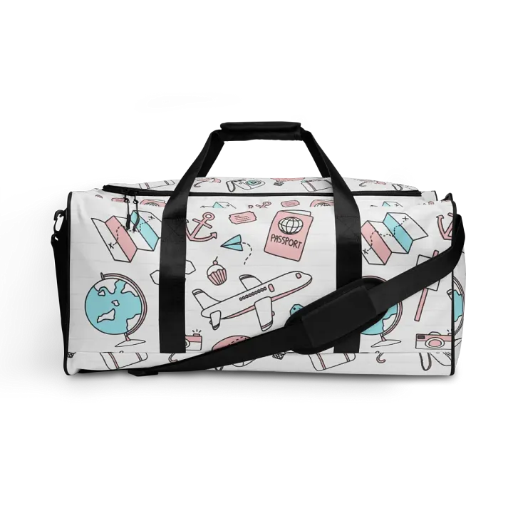 Travel Icons Canvas Duffle Bag product image (1)