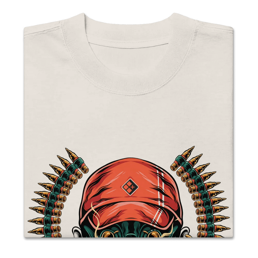 Oversized NEVER OUTGUNNED Tee product image (12)
