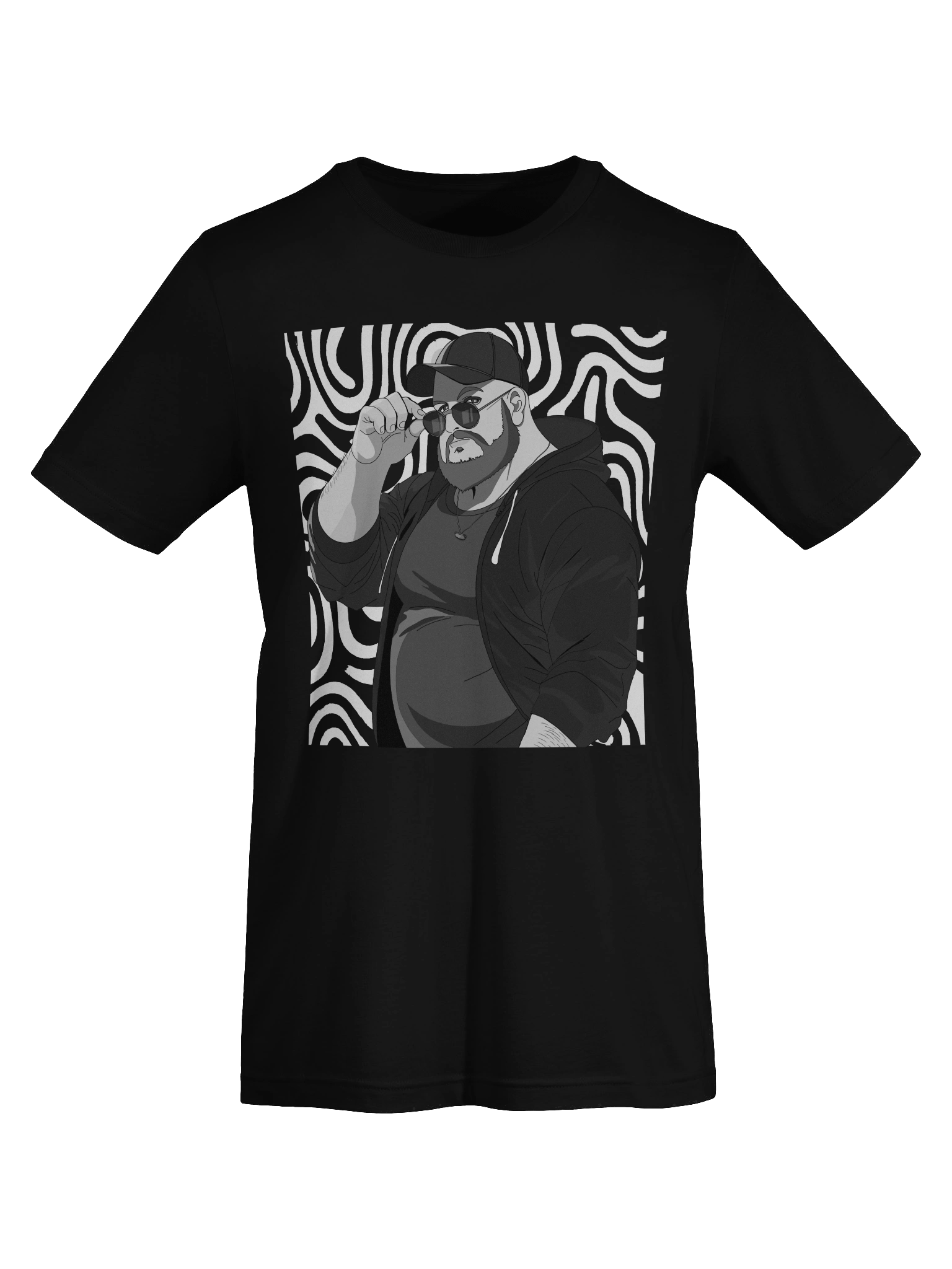 Mens Bos Retro B&W Tee product image (1)