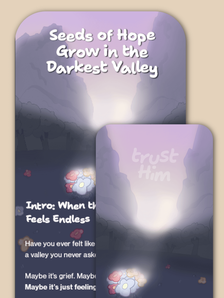 Seeds of Hope Grow in The Darkest Valley (Psalm 23) product image (1)