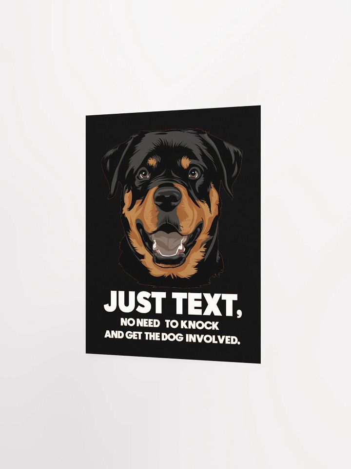 Rottweiler Just Text - Poster product image (4)