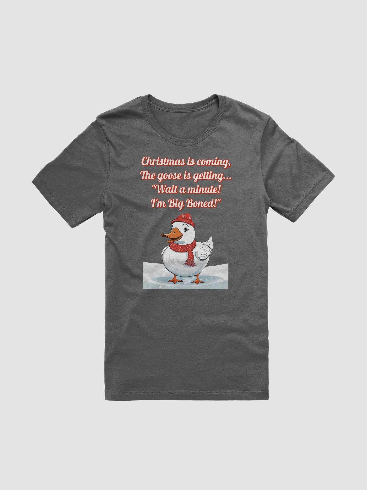 Wait A Minute! I'm Big Boned! Funny Christmas T-shirt product image (42)