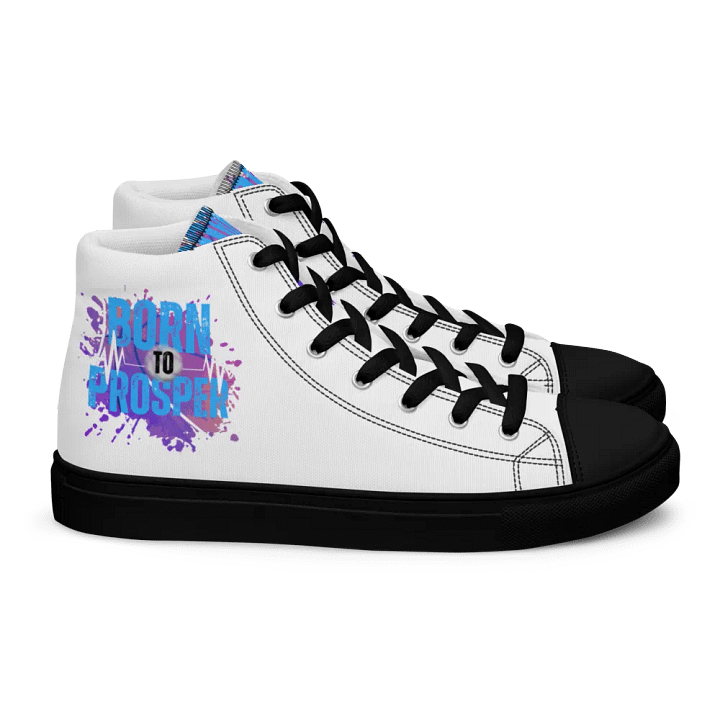 Retro Born to Prosper Splash High Tops product image (2)