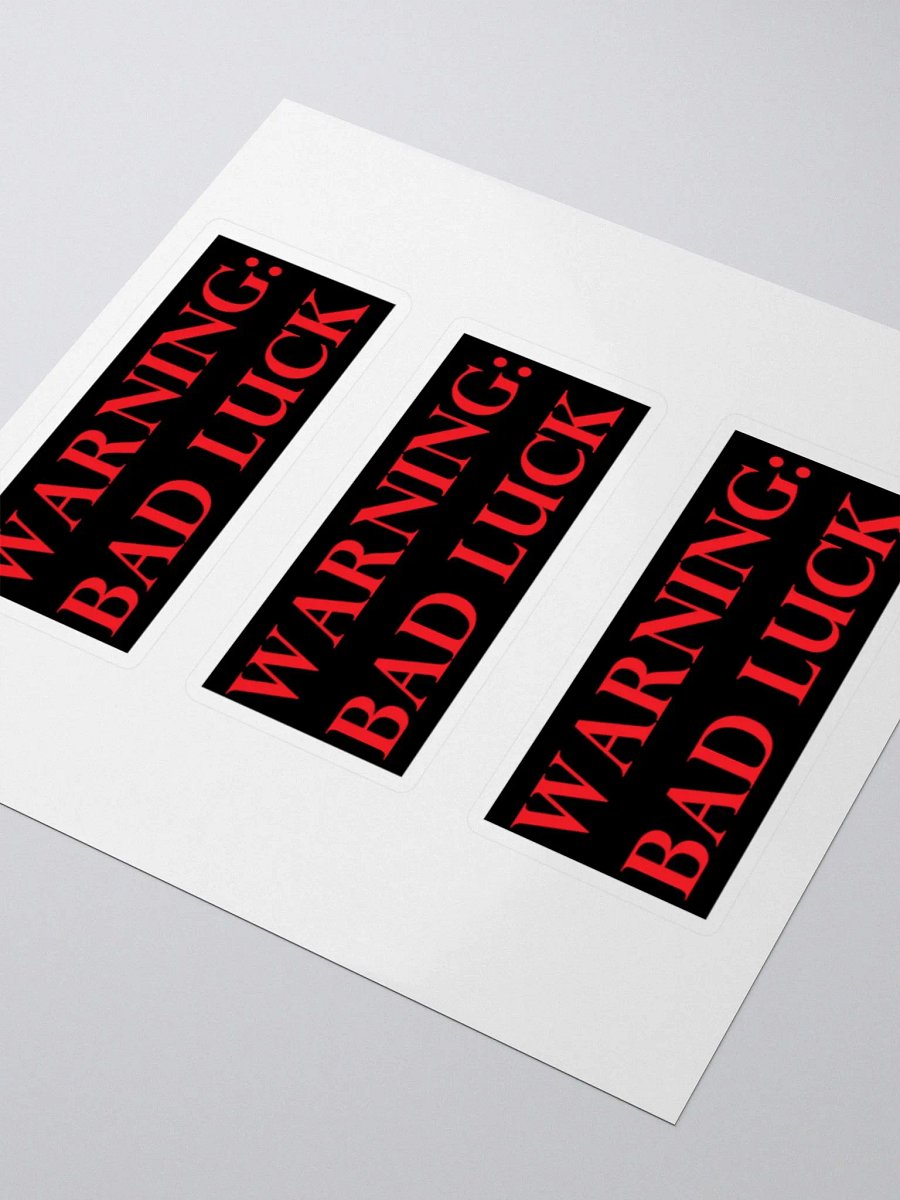 Bad Luck Warning Stickers product image (3)