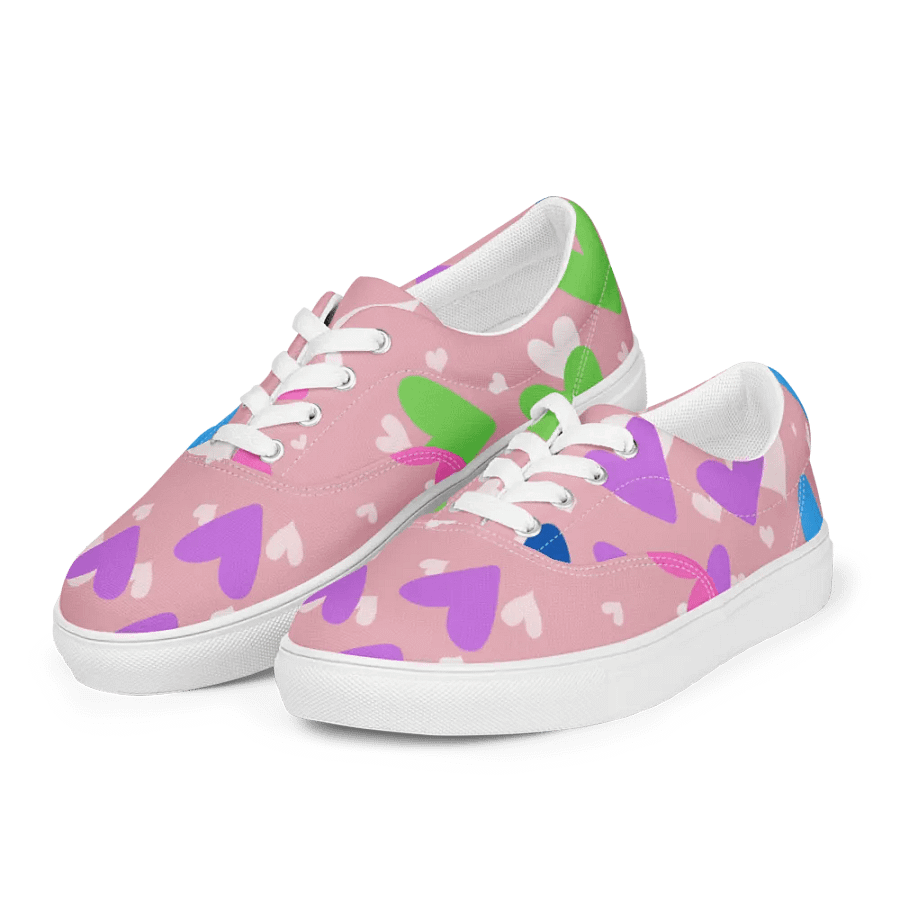 Hearts Women's Lace-Up Canvas Shoes product image (10)