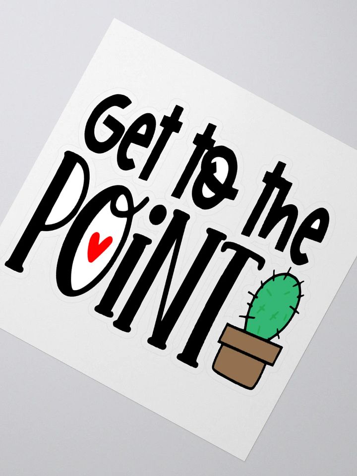 Heartfelt Cactus Kiss Cut Sticker product image (2)
