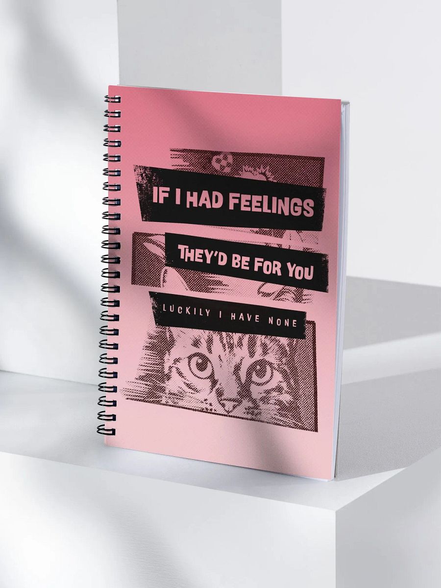 Vintage Cat Gaze - spiral notebook product image (4)