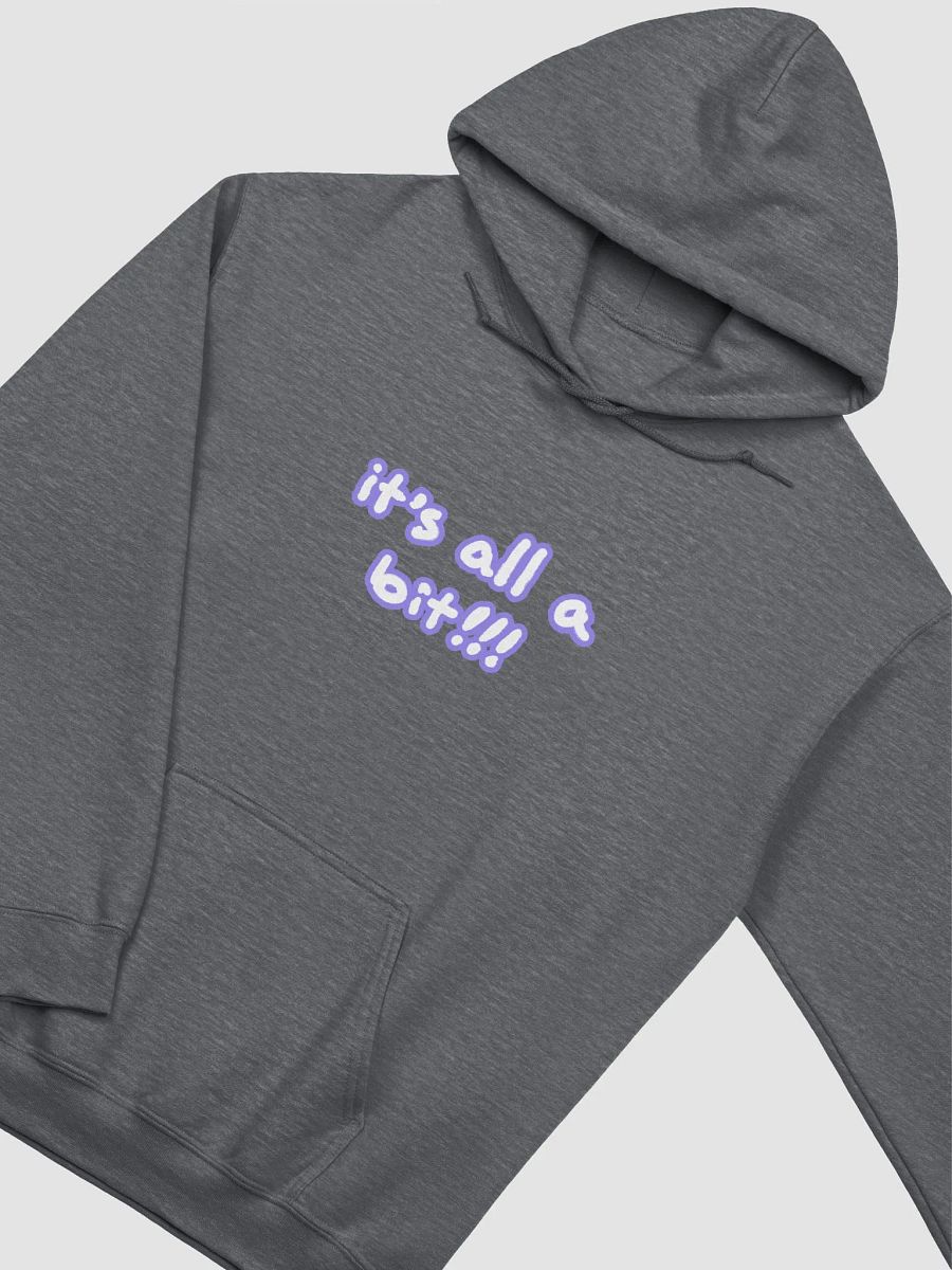 “It’s all a bit!!!” (lined design, #9081ED) classic hoodie product image (13)