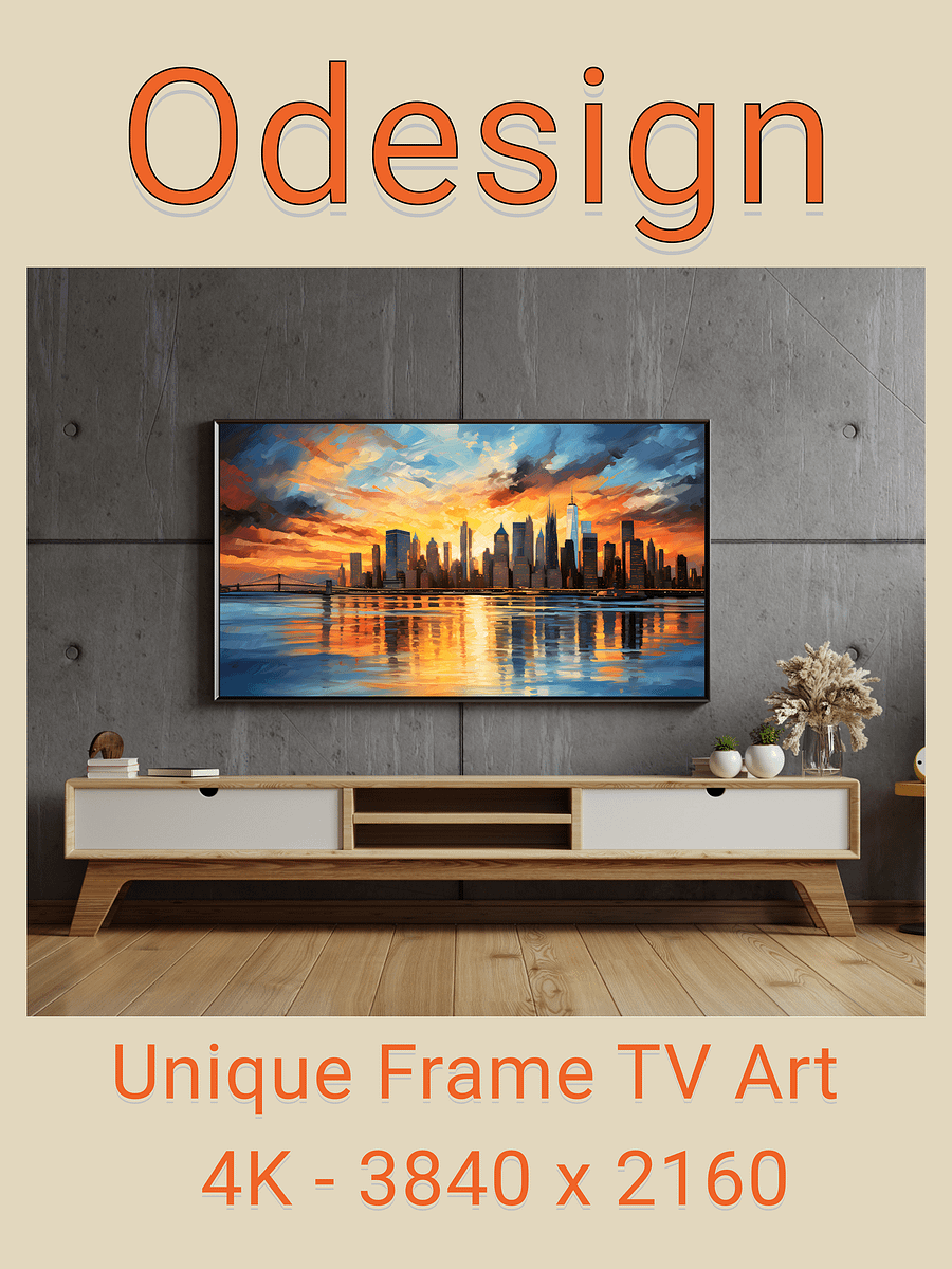 Cityscape and Landscape Frame TV Art product image (2)
