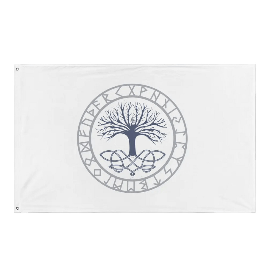 Yggdrasil Flag in White product image (1)