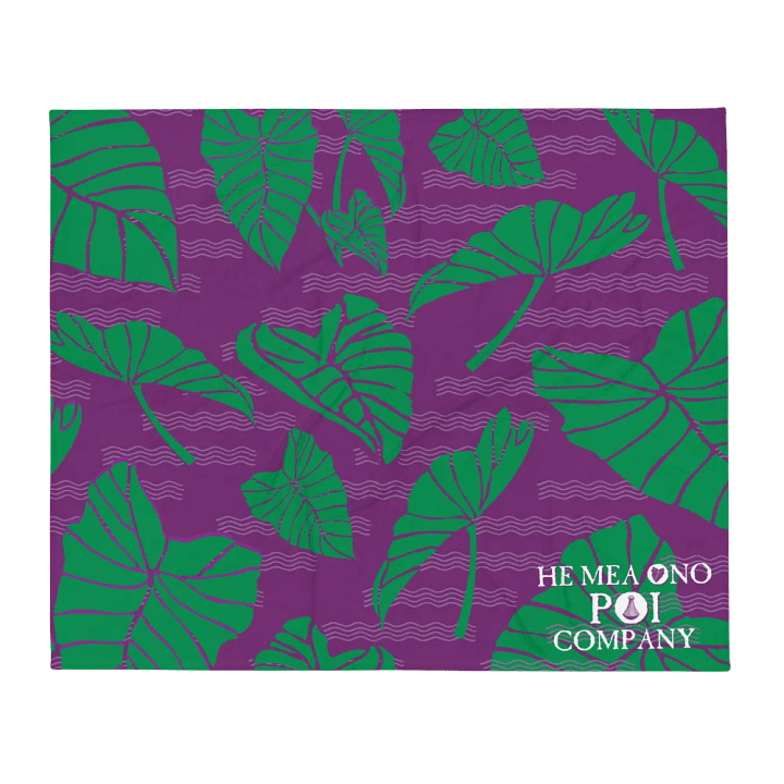 He Mea Ono Poi Throw Blanket product image (1)