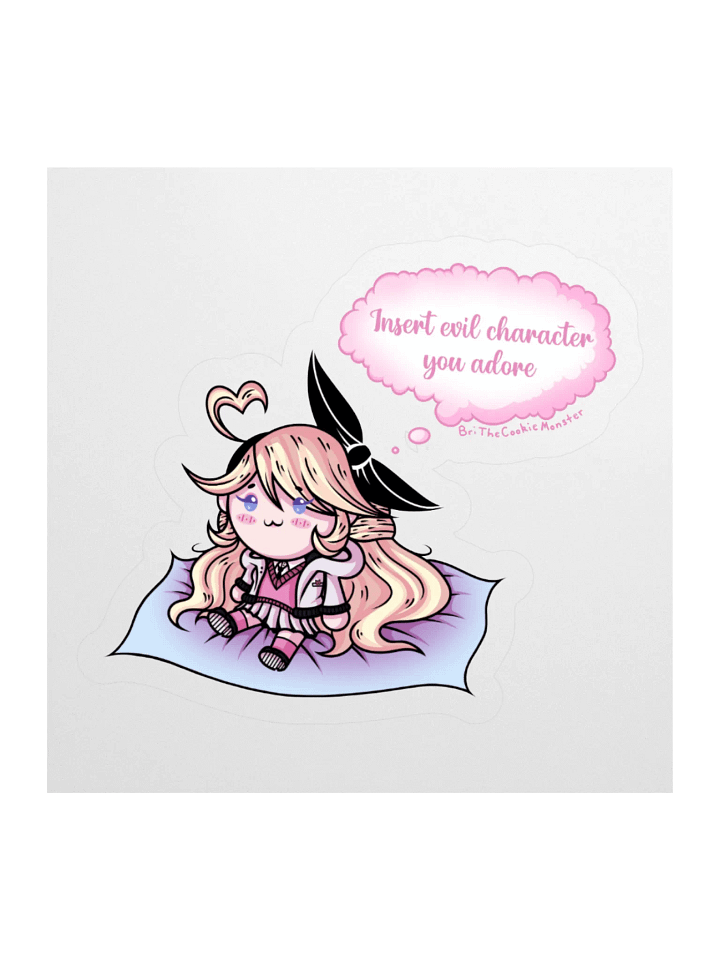 “Thinking About Fav Evil Characters” Weeby Sticker product image (1)