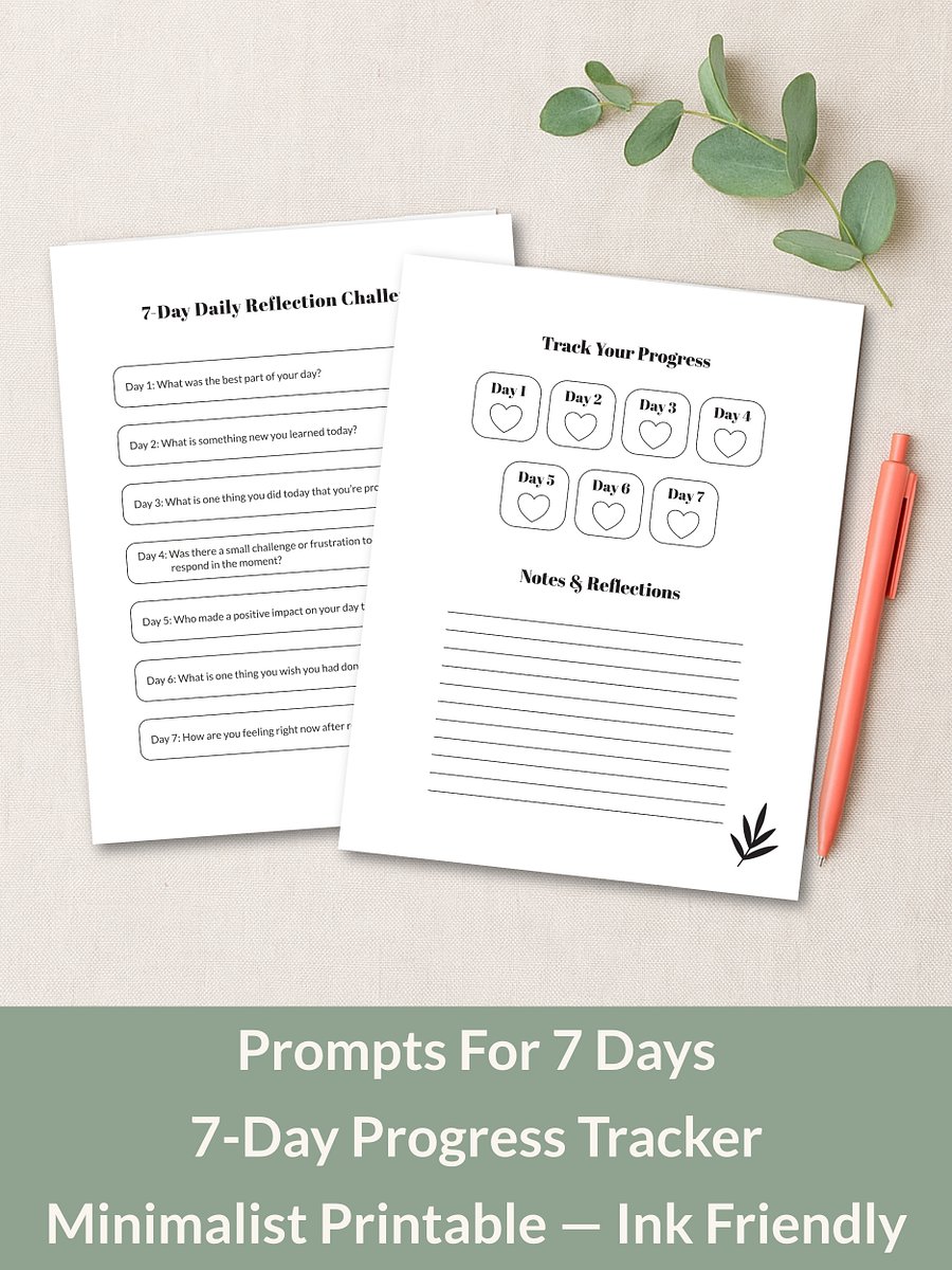7-Day Daily Reflection Challenge Printable product image (3)