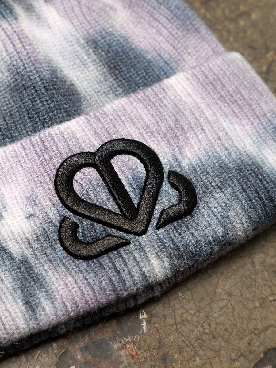 Cotton Candy Tie-Dye Heart Beanie product image (3)