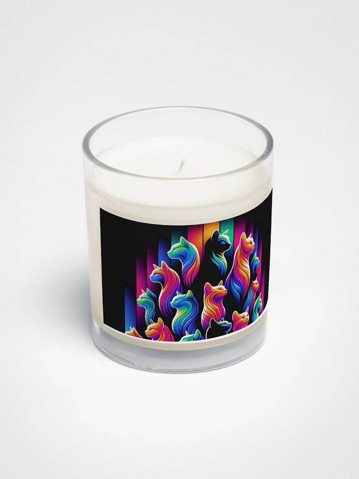 Soy Wax Candle In A Clear Glass Jar product image (2)