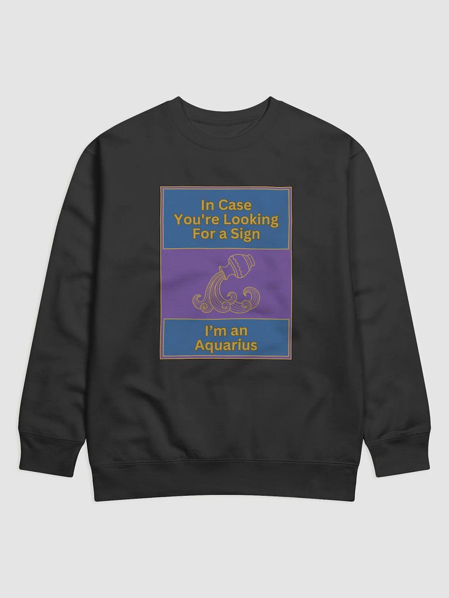 In Case You’re Looking For A Sign Aquarius Zodiac Sign Sweatshirt, Zodiac Sign vibes, Aquarius Sweatshirt, Astrological Sweatshirt product image (1)