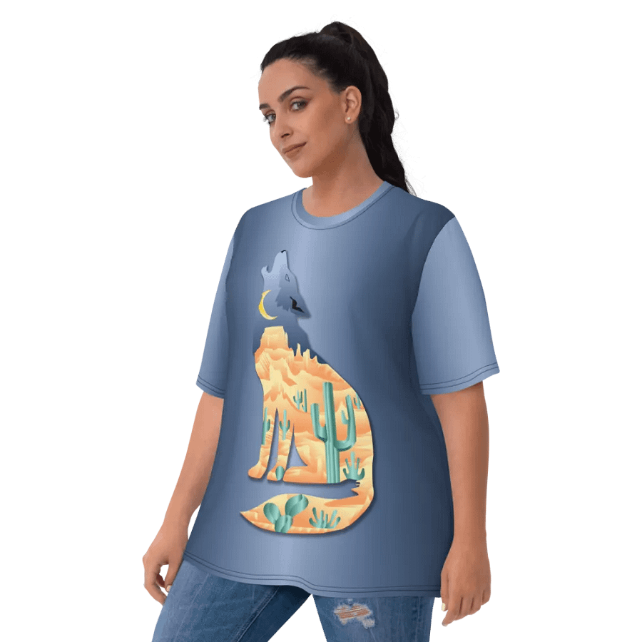 Desert in Coyote All Over Print T-shirt product image (6)
