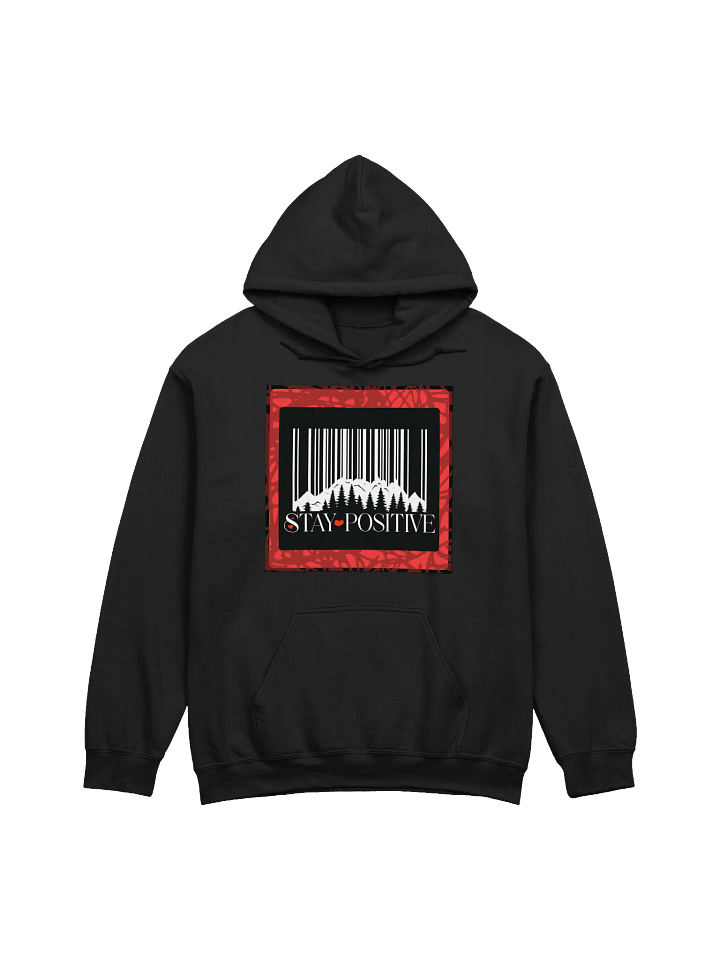 Mountain Barcode Stay Positive Hoodie product image (2)