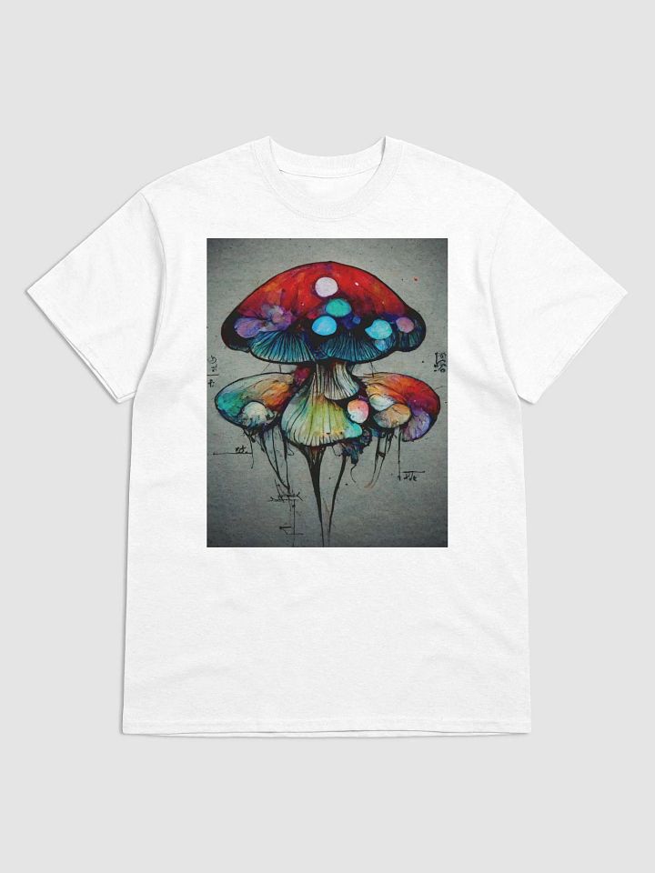 Stained glass mushrooms tee product image (1)
